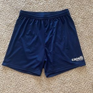 Navy Blue Soccer Shorts